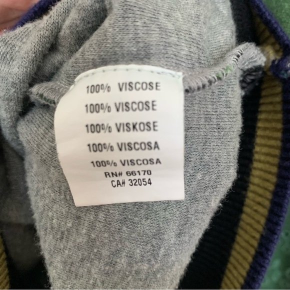 Anthropology Blank London Monstera Knit Sweater Size Medium Green Eyelet Sleeve - Picture 4 of 8